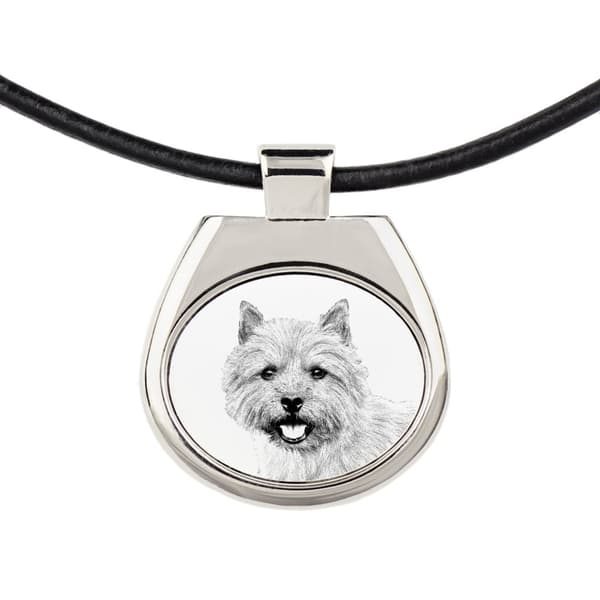 Norwich Terrier - halsband med hund, personligt hänge med foto, unikt halsband för kvinnor och män av Art-Dog