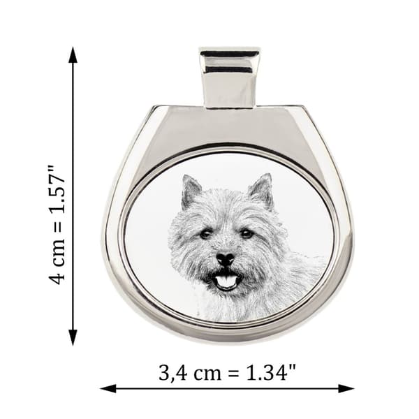Norwich Terrier - halsband med hund, personligt hänge med foto, unikt halsband för kvinnor och män av Art-Dog