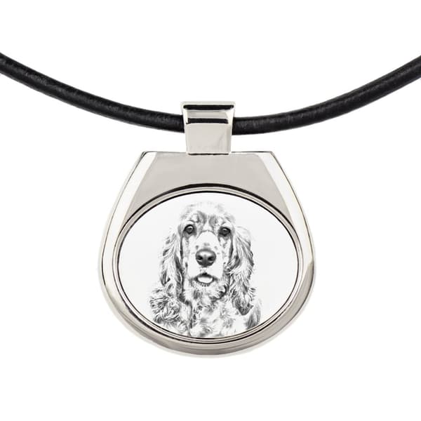 American Cocker Spaniel - kaulakoru koiran kanssa, persoonallinen riipus valokuvalla, ainutlaatuinen kaulakoru naisille ja miehille Art-Dogilta