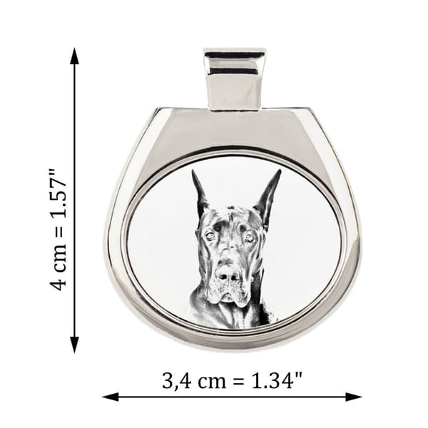 Great Dane - halsband med en hund, personligt hänge med ett foto, unikt halsband för kvinnor och män av Art-Dog