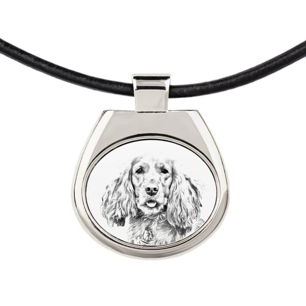 Engelsk Cocker Spaniel - halsband med en hund, personligt hänge med ett foto, unikt halsband för kvinnor och män av Art-Dog