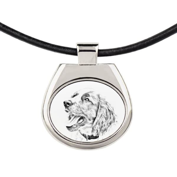 Engelsk Springer Spaniel - halskæde med hund, personligt vedhæng med foto, unik halskæde til kvinder og mænd fra Art-Dog