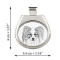 Miniatyrbild 2 av 7: Papillon, Continental Spaniel - halsband med en hund, personligt hänge med foto, unikt halsband för kvinnor och män av Art-Dog