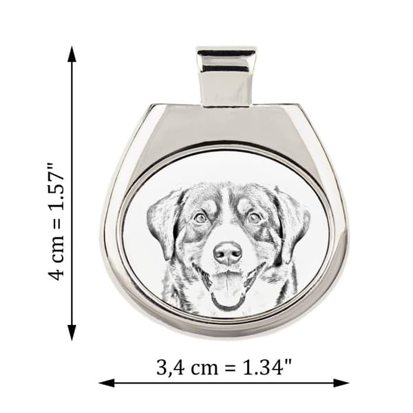 Entlebucher - kaulakoru koiran kanssa, persoonallinen riipus valokuvalla, Art-Dogin ainutlaatuinen kaulakoru naisille ja miehille