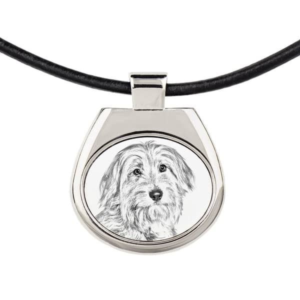Pyrenean Sheepdog I - halsband med en hund, personligt hänge med foto, unikt halsband för kvinnor och män av Art-Dog