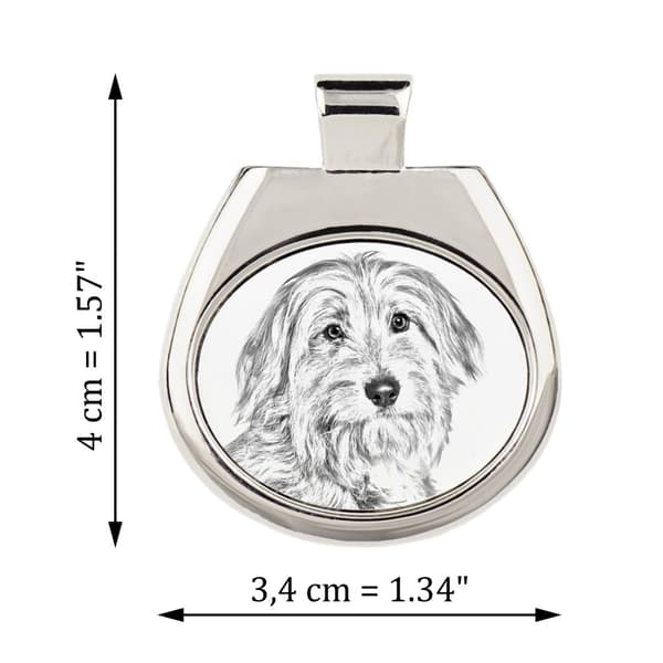 Pyrenean Sheepdog I - halsband med en hund, personligt hänge med foto, unikt halsband för kvinnor och män av Art-Dog