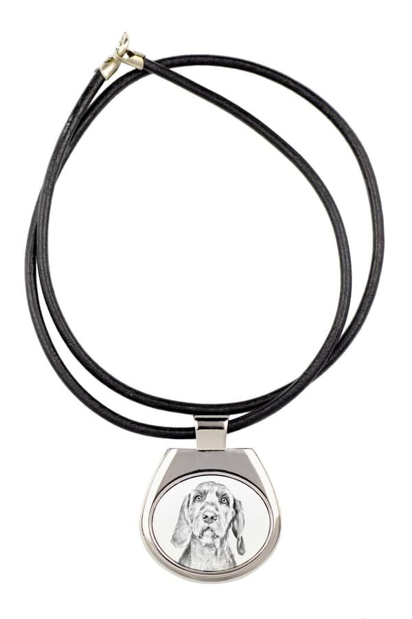 Vizsla, trådhårig Vizsla - halsband med en hund, personligt hänge med foto, unikt halsband för kvinnor och män av Art-Dog