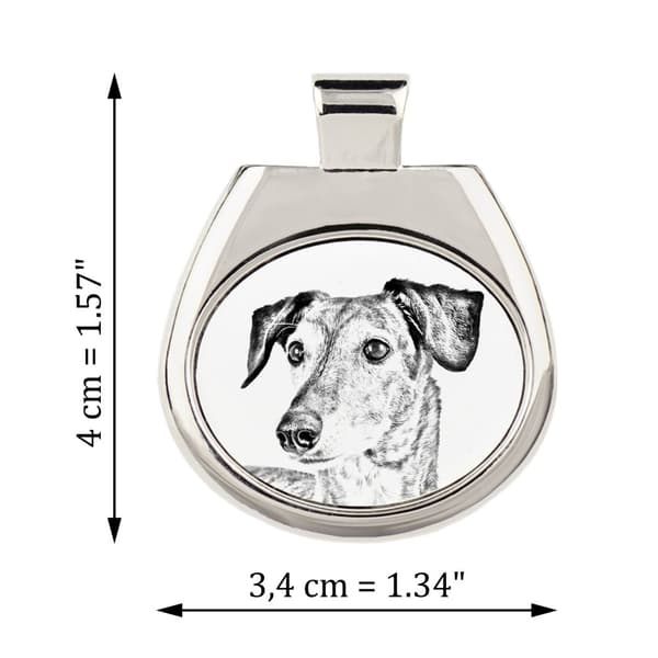 Persisk vinthund, Saluki - halsband med en hund, personligt hänge med foto, unikt halsband för kvinnor och män av Art-Dog