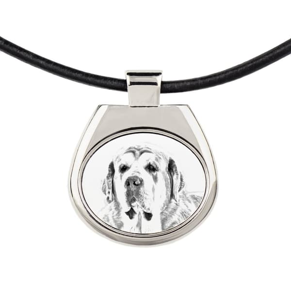 Spanish Mastiff - halsband med en hund, personligt hänge med ett foto, unikt halsband för kvinnor och män av Art-Dog