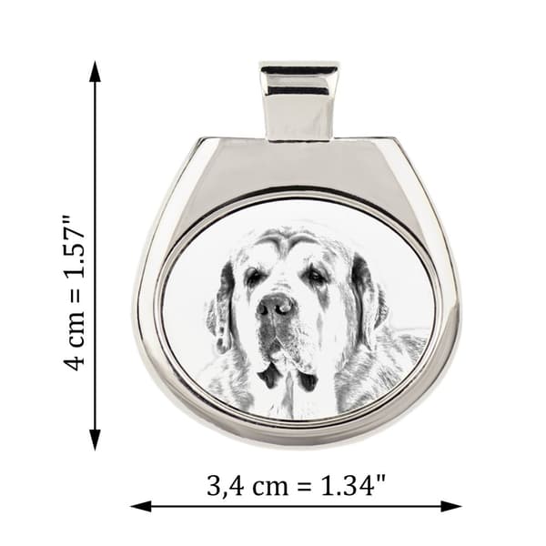 Spanish Mastiff - halsband med en hund, personligt hänge med ett foto, unikt halsband för kvinnor och män av Art-Dog