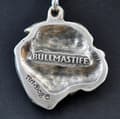 Miniatyrbild 4 av 7: Bullmastiff, Bulmastiff IV - halsband med en hund, silverpläterat hänge för en hundfantast, unika Art-Dog-smycken
