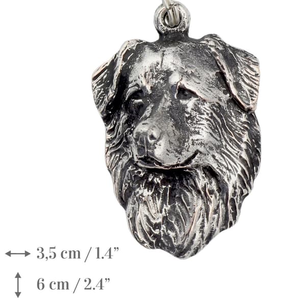 Dutch Shepherd Dog II - halskæde med en hund, forsølvet vedhæng til en hundefan, unikke Art-Dog smykker