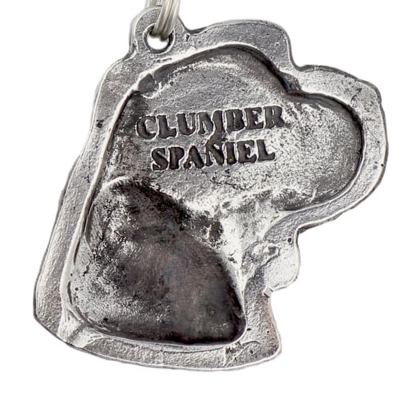 Clumber Spaniel I - halsband med hund, silverpläterat hänge för en hundfantast, unika Art-Dog-smycken