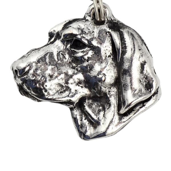 Vizsla, Unkarilainen Vizsla I - kaulakoru koiralla, hopeoitu riipus koirafanille, ainutlaatuiset Art-Dog korut