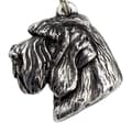 Miniatyrbild 2 av 4: Italian Wirehaired Pointer, Spinone italiano - halsband med en hund, silverpläterat hänge för en hundfantast, unika Art-Dog-smycken