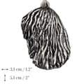 Pikkukuva 4 / 4: Komondor - kaulakoru koiralla, hopeoitu riipus koirafanille, ainutlaatuiset Art-Dog korut