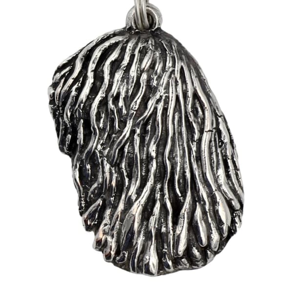 Komondor - kaulakoru koiralla, hopeoitu riipus koirafanille, ainutlaatuiset Art-Dog korut