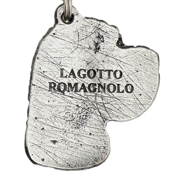 Lagotto Romagnolo - halskæde med en hund, forsølvet vedhæng til en hundefan, unikke Art-Dog smykker
