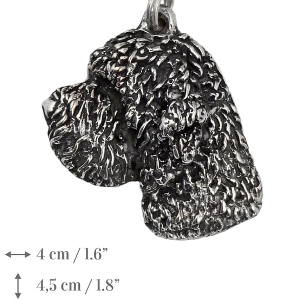 Lagotto Romagnolo - halskæde med en hund, forsølvet vedhæng til en hundefan, unikke Art-Dog smykker