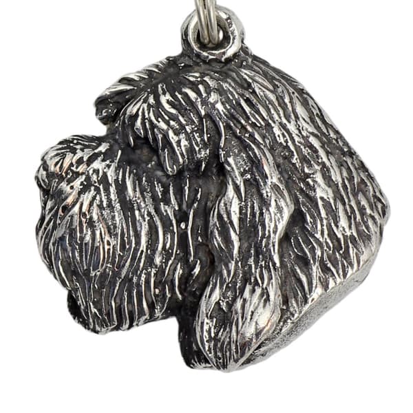 Otterhound, Otter dog - halsband med en hund, silverpläterat hänge för en hundfantast, unika Art-Dog smycken