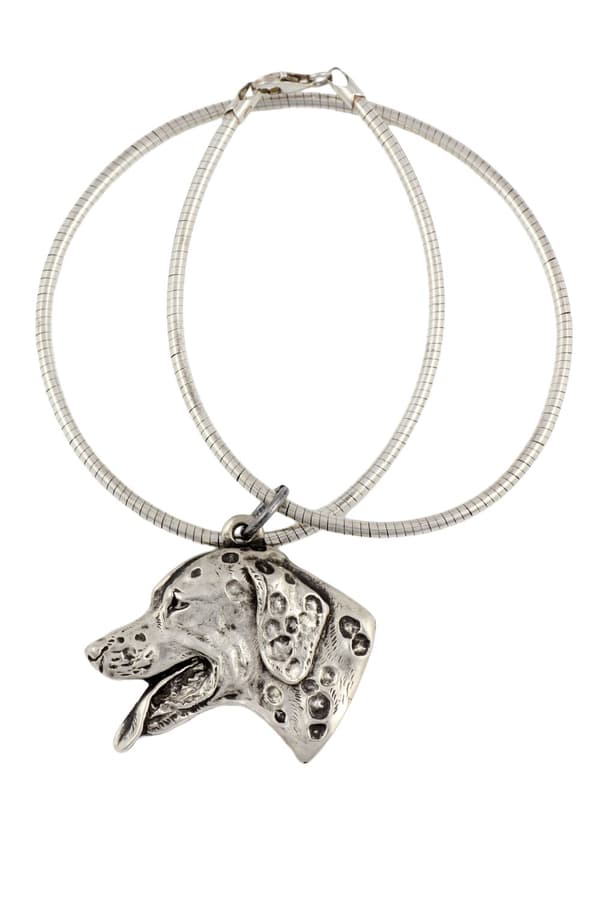 Dalmatian, Dalmatian Pointer - halsband med en hund, unika smycken för en hundfantast, unikt Art-Dog huggormhänge