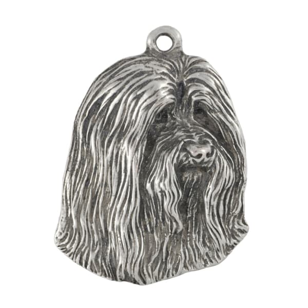 Bearded Collie, Highland Collie - ett halsband med en hund, unika smycken för en hundfantast, ett unikt hänge på en orm från Art-Dog