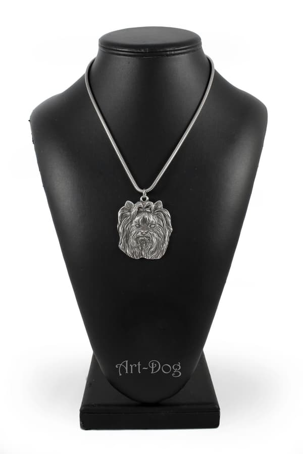 Yorkshire Terrier, York, York, Yorkie I - ett halsband med en hund, unika smycken för en hundfantast, ett unikt hänge på en orm av Art-Dog