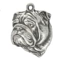 Miniatyrbild 8 av 9: Engelsk Bulldog, Bulldog II - halsband med en hund, unika smycken för en hundfantast, unikt Art-Dog huggormshänge