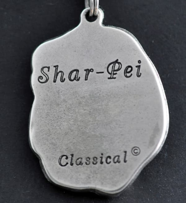 Shar Pei - ett halsband med en hund, unika smycken för en hundfantast, ett unikt hänge på en orm av Art-Dog