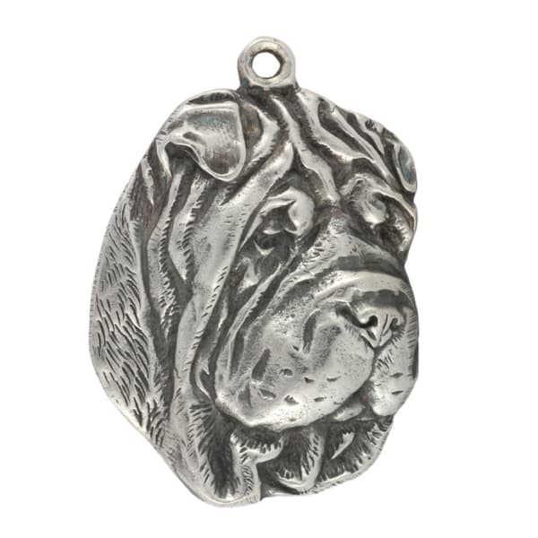 Shar Pei - ett halsband med en hund, unika smycken för en hundfantast, ett unikt hänge på en orm av Art-Dog