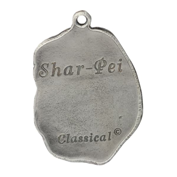 Shar Pei - ett halsband med en hund, unika smycken för en hundfantast, ett unikt hänge på en orm av Art-Dog