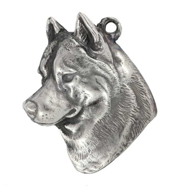 Siberian Husky, Siberian Husky - en halskæde med en hund, unikke smykker til en hundefan, et unikt vedhæng på en slange fra Art-Dog