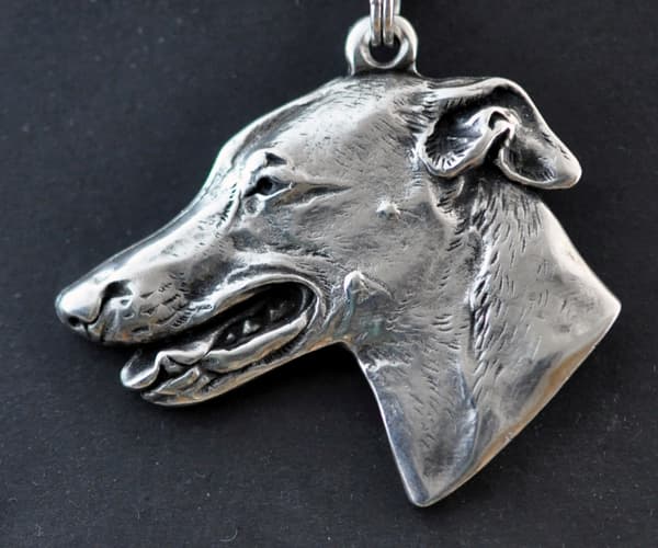 Vinttikoira, Englanninvinttikoira - kaulakoru koiran kanssa, ainutlaatuisia koruja koirafanille, ainutlaatuinen Art-Dog lisäriipus