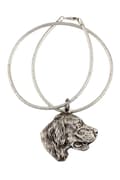 Miniatyrbild 1 av 9: Engelsk setter, Laverack - ett halsband med en hund, unika smycken för en hundfantast, ett unikt hänge på en orm av Art-Dog