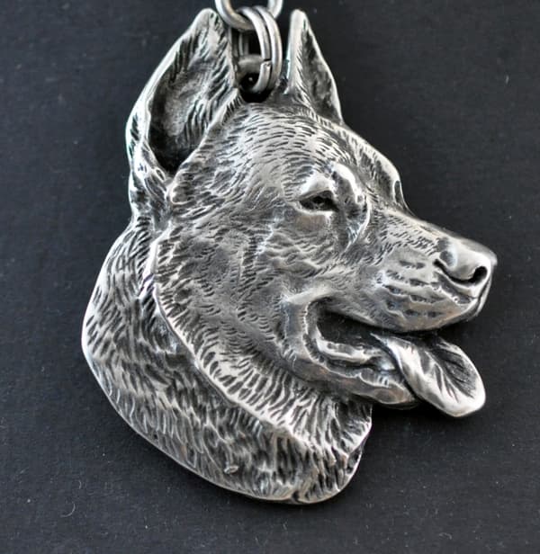Beauceron French Shepherd - ett halsband med en hund, unika smycken för en hundfantast, ett unikt hänge på en orm av Art-Dog
