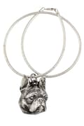 Miniatyrbillede 1 af 9: Boston Terrier, Boston Bull Terrier - en halskæde med en hund, unikke smykker til en hundefan, et unikt vedhæng på en slange fra Art-Dog