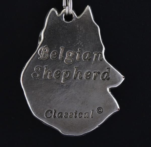 Belgian Shepherd Dog, Belgian Mountain Dog - halsband med en hund, unika smycken för en hundfantast, unikt Art-Dog huggormhänge