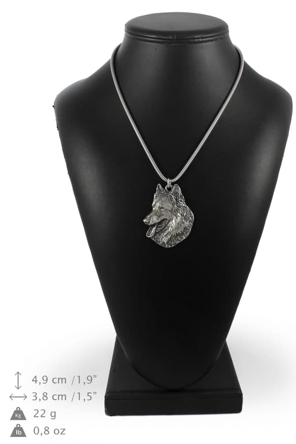 Belgian Shepherd Dog, Belgian Mountain Dog - halsband med en hund, unika smycken för en hundfantast, unikt Art-Dog huggormhänge