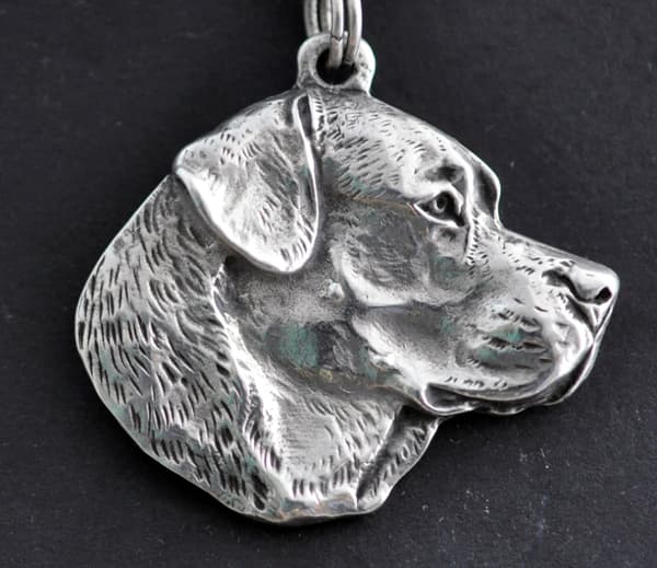 Labrador Retriever - ett halsband med en hund, unika smycken för en hundfantast, ett unikt hänge på en orm från Art-Dog