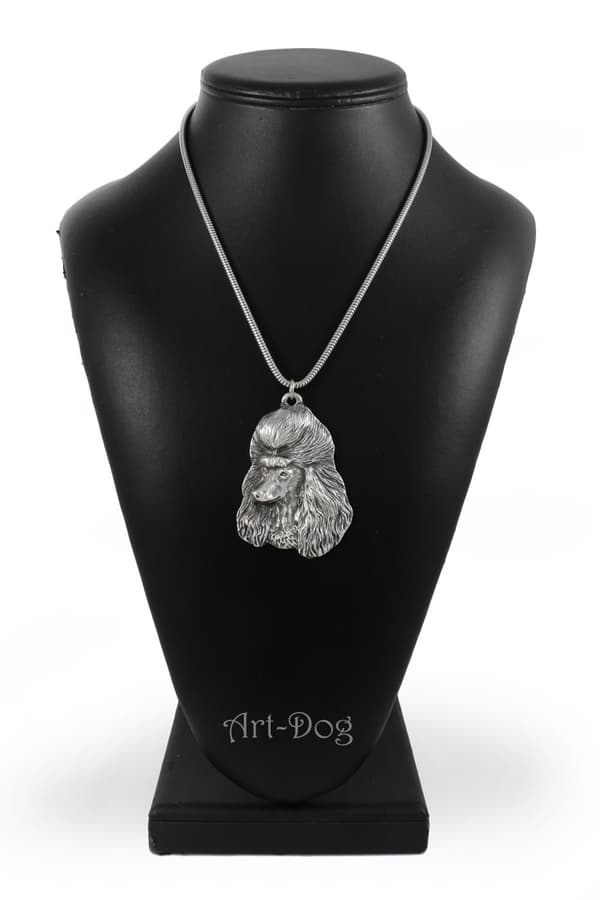 Pudel - ett halsband med en hund, unika smycken för en hundfantast, ett unikt hänge på en orm av Art-Dog