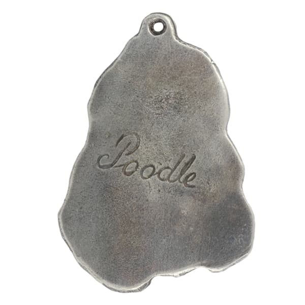 Pudel - ett halsband med en hund, unika smycken för en hundfantast, ett unikt hänge på en orm av Art-Dog