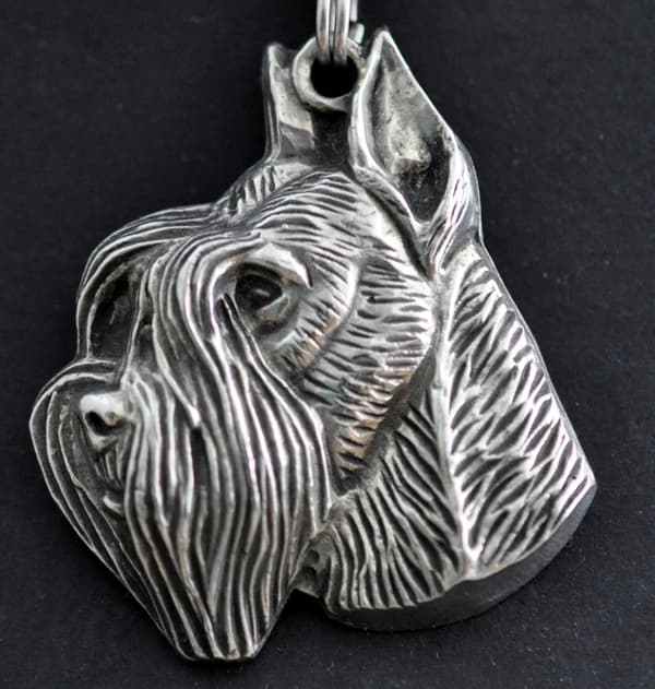 Schnauzer, Schnauzer II - halsband med en hund, unika smycken för en hundfantast, unikt Art-Dog huggormhänge