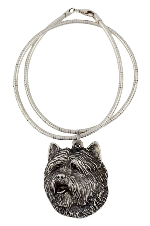 Cairn Terrier - ett halsband med en hund, unika smycken för en hundfantast, ett unikt hänge på en orm från Art-Dog