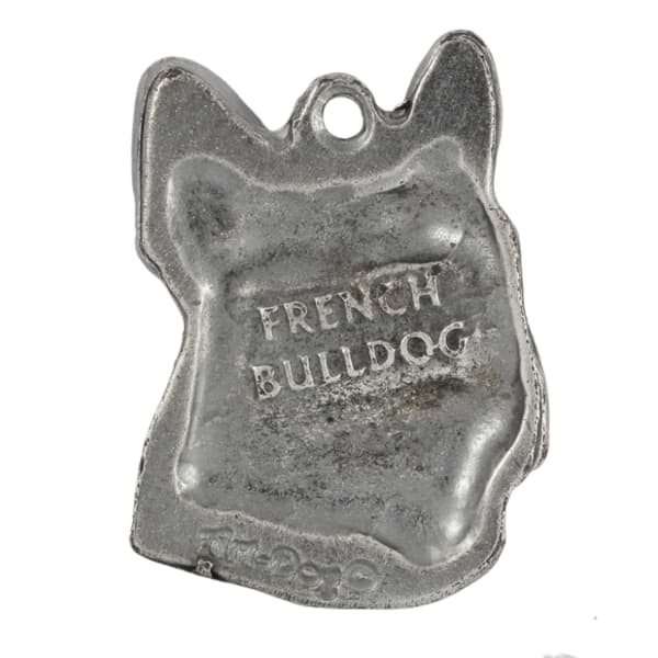 French Bulldog II - ett halsband med en hund, unika smycken för en hundfantast, ett unikt hänge på en orm från Art-Dog