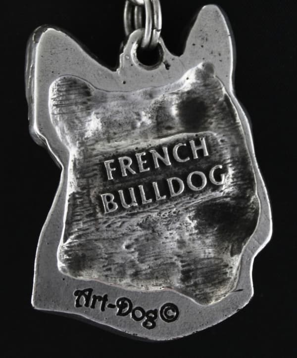 French Bulldog II - ett halsband med en hund, unika smycken för en hundfantast, ett unikt hänge på en orm från Art-Dog