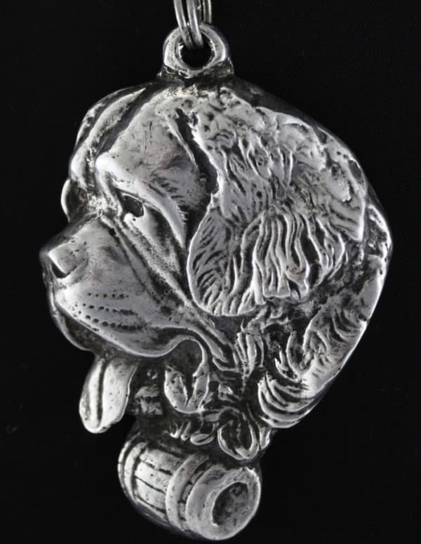 St. Bernard, hund från St. Bernarda - ett halsband med en hund, unika smycken för en hundfantast, ett unikt hänge på en orm av Art-Dog