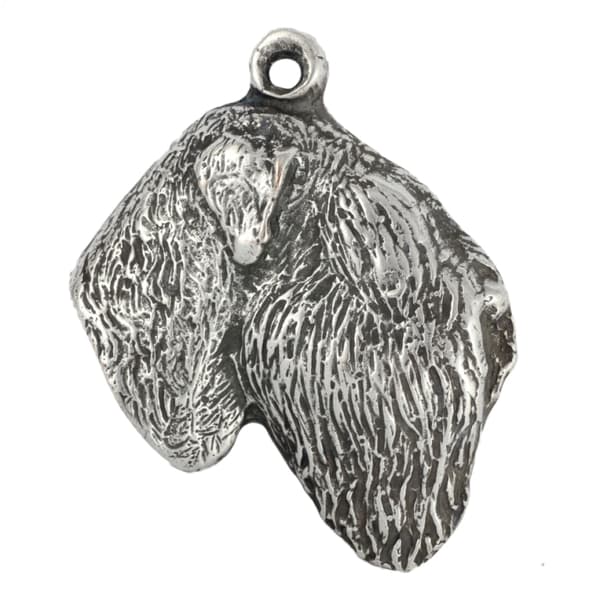 Russian Black Terrier - halsband med en hund, unika smycken för en hundfantast, unikt Art-Dog huggormshänge