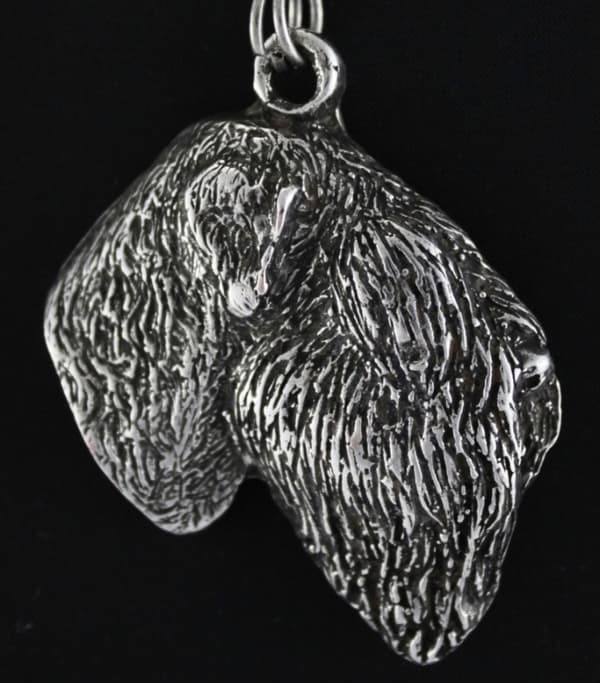 Russian Black Terrier - halsband med en hund, unika smycken för en hundfantast, unikt Art-Dog huggormshänge