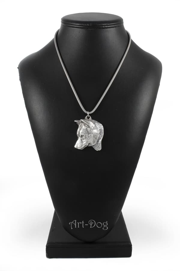 Shiba Inu - ett halsband med en hund, unika smycken för en hundfantast, ett unikt hänge på en orm av Art-Dog