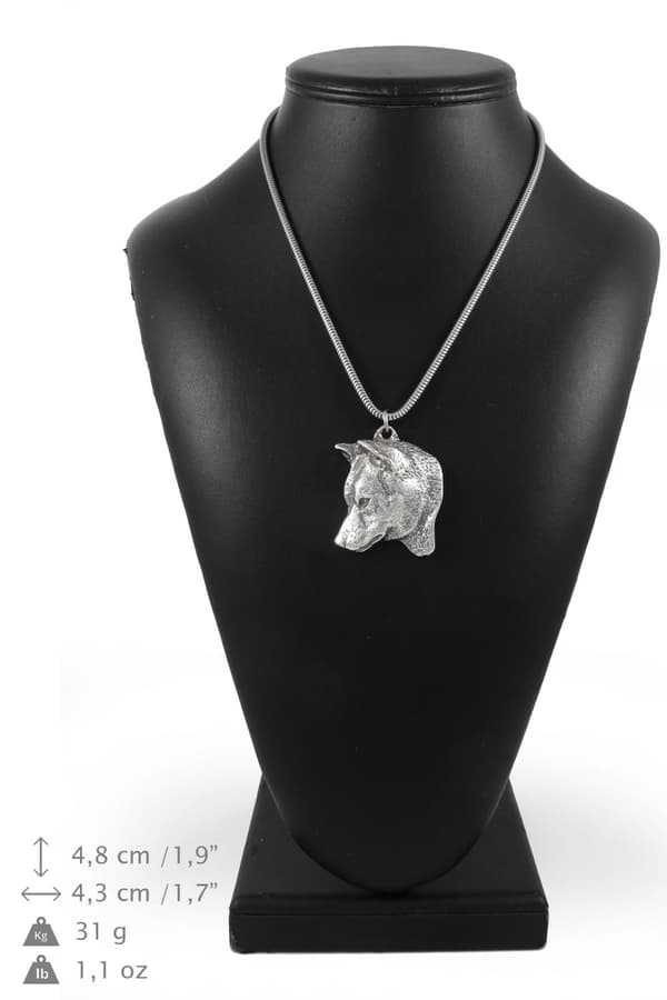 Shiba Inu - ett halsband med en hund, unika smycken för en hundfantast, ett unikt hänge på en orm av Art-Dog